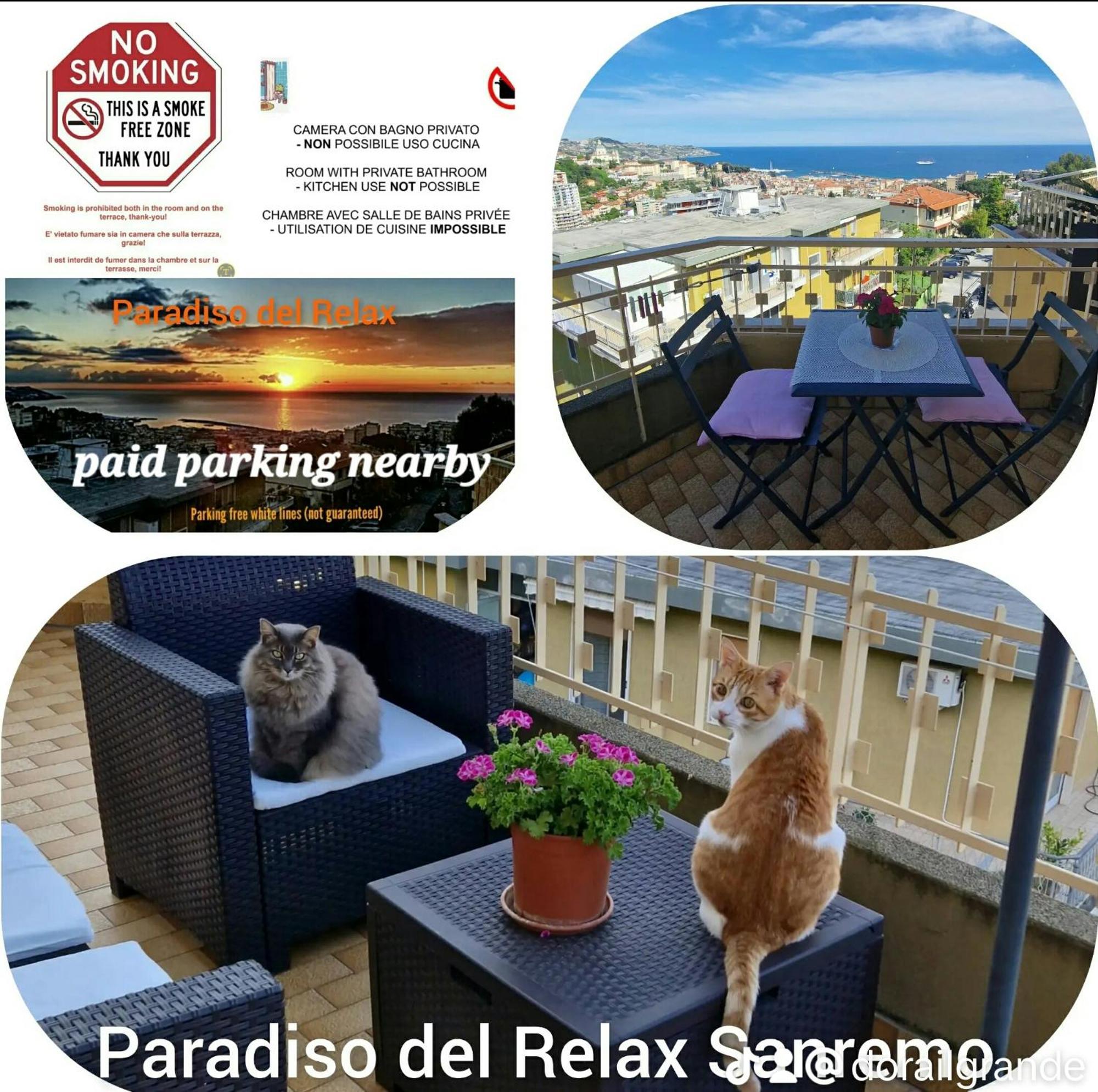 Il Paradiso Del Relax Private Room With Bathroom Parking San Remo Extérieur photo